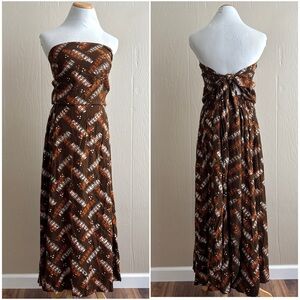 Noa Noa Boho Convertible Multiway Tropical Hawaiian Printed Dress